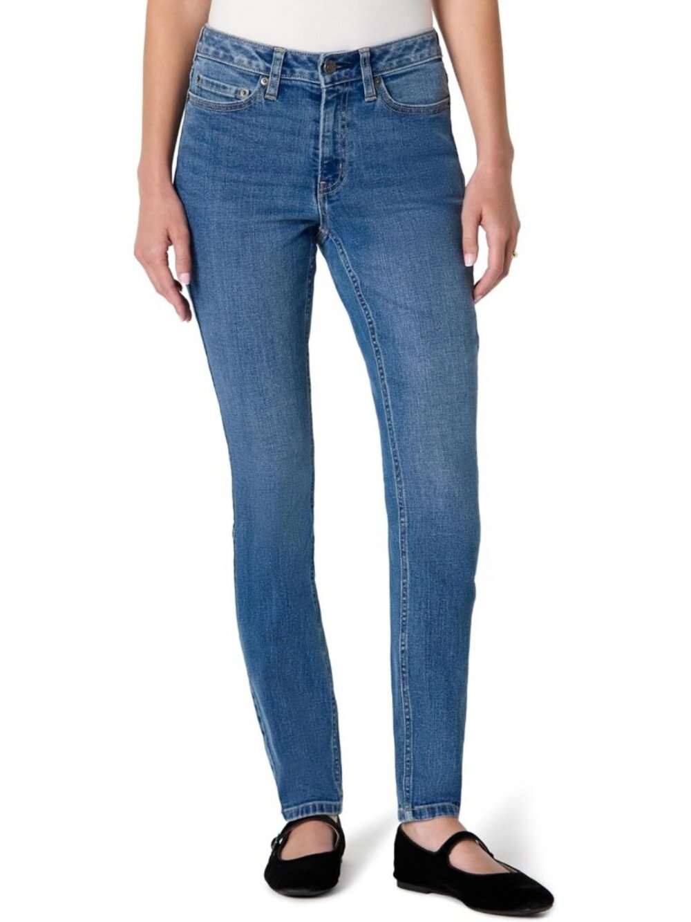 High Stretch Mid-Rise Skinny Jeans for Women | Comfortable & Stylish Fit